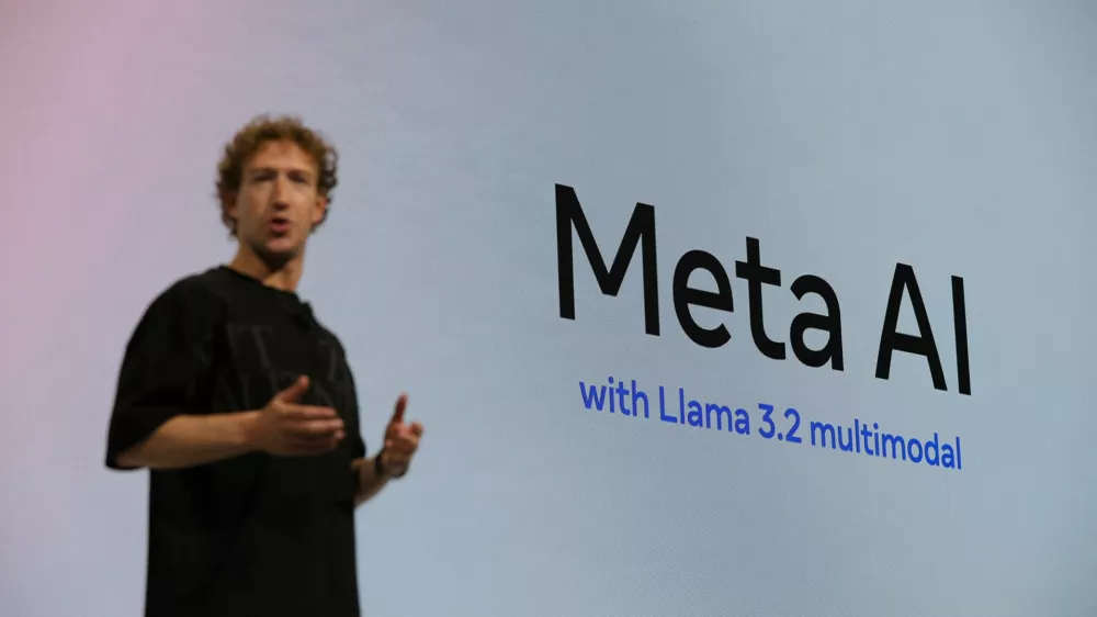 Meta CEO Mark Zuckerberg makes a keynote speech at the Meta Connect annual event at the company's headquarters in Menlo Park, California, U.S., September 25, 2024. REUTERS/Manuel Orbegozo