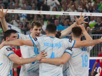 - 20.07.2025. - Odbojka Slovenija - Srbija na turnirju Lige narodov v Stožicah.//FOTO: Bojan Velikonja