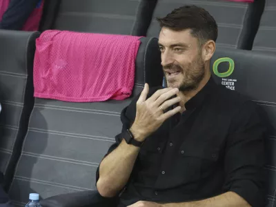 trener Celja Albert Riera- 10.08.2023 – nogomet - Celje: Neman Grodno, konferenčna liga, kvalifikacije, prve tekme 3. krog: //FOTO: Luka Cjuha