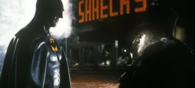 Michael Keaton, Danny DeVito, Batman.Foto: Profimedia