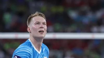 Rok Možič- 16.07.2025 - odbojka - turnir odbojkarske lige narodov - Slovenija: Kanada//FOTO: Jaka Gasar