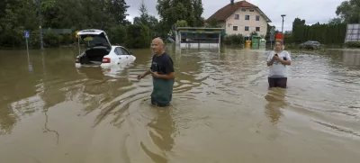 Moste pri Komendi04.08.2023 najhujše poplave v zgodovini Slovenije - slovenija pod vodo - poplava -PREGLED LETA 2023FOTO: Luka Cjuha