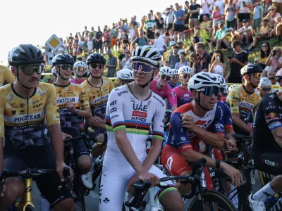 Tadej Pogačar- 09.08.2025 - kolesarstvo - elitna članska dirka (35 km) za 7. pokal Tadeja Pogačarja, Komenda//FOTO: Jaka Gasar