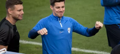 Miha Zajc- 09.10.2023 – Nacionalni nogometni center Brdo - nogometna reprezentanca – trening pred kvalifikacijskima tekmama za EP 2024 proti Finski in Severni Irski, //FOTO: Nik Erik Neubauer