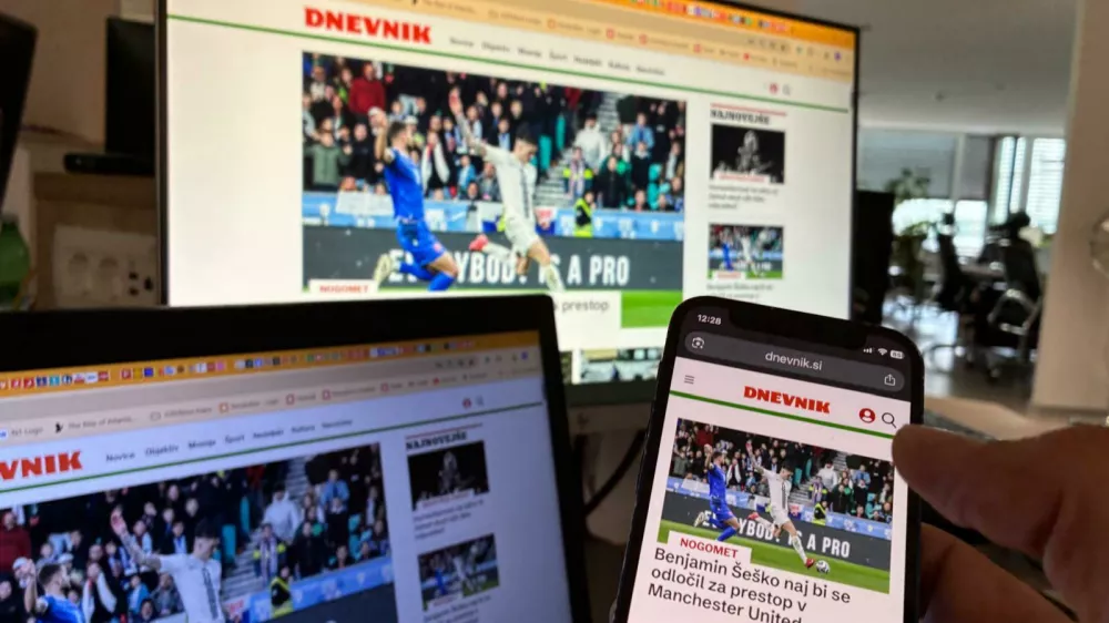 Nenehna rast obiskanosti je rezultat vlaganj v digitalno preobrazbo naše medijske hiše. Foto: Dnevnik