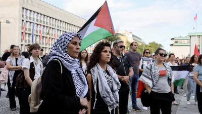 palestina protest Ljubljana