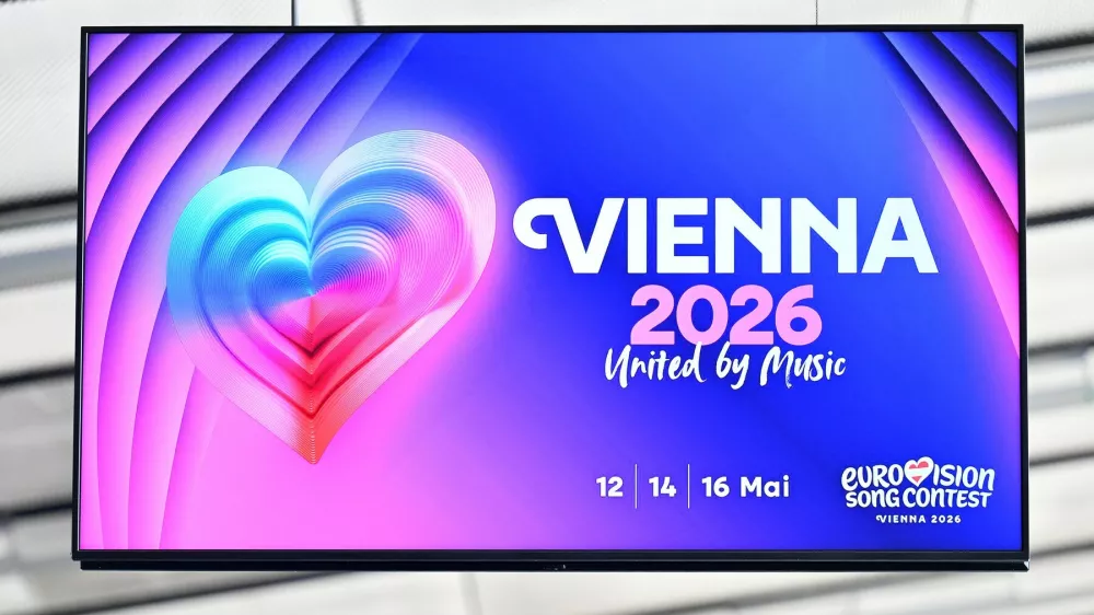 THEME PICTURE - Wiener Stadthalle on Monday, August 25, 2025 in Vienna, Austria. Vienna will host the 70th Eurovision Song Contest, with the final taking place on May 16, 2026, at the Wiener Stadthalle. VIENNA 2026 United by Music logo -,Image: 1031431517, License: Rights-managed, Restrictions:, Model Release: no / Foto: Profimedia