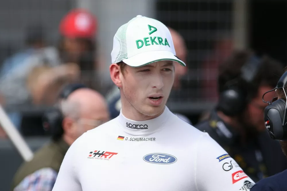 Portrait 3 David Schumacher AUT, Ford Mustang GT3, Team: HRT Haupt Racing Team GER GER, Motorsport, ADAC GT Masters, Runde 3, Nuerburgring, Nuerburg, Rheinland.-Pfalz, 13.07.2025 GER, Motorsport, ADAC GT Masters, Runde 3, Nuerburgring, Nuerburg, Rheinland.-Pfalz, 13.07.2025 Nuerburg *** Portrait 3 David Schumacher AUT, Ford Mustang GT3, Team HRT Haupt Racing Team GER GER, Motorsport, ADAC GT Masters, Round 3, Nuerburgring, Nuerburg, Rhineland-Palatinate, 13 07 2025 GER, Motorsport, ADAC GT Masters, Round 3, Nuerburgring, Nuerburg, Rhineland-Palatinate, 13 07 2025 Nuerburg Copyright: xEibner-Pressefoto/JuergenxAugstx EP_JAT,Image: 1021595002, License: Rights-managed, Restrictions:, Model Release: no