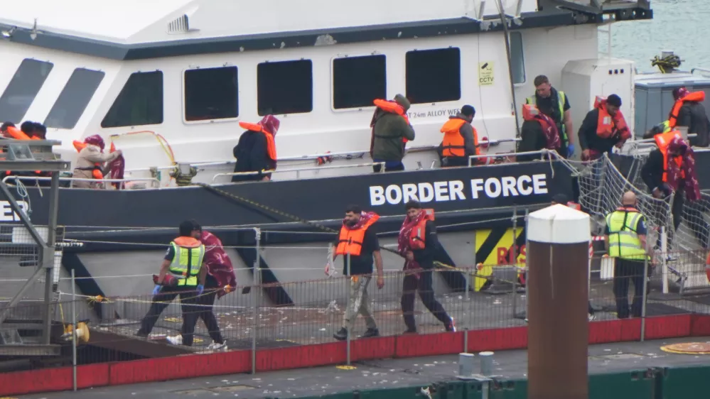 PA via ReutersA group of people thought to be migrants are brought in to the Border Force compound in Dover, Kent, from a Border Force vessel following a small boat incident in the Channel. Picture date: Thursday August 7, 2025.No Use UK. No Use Ireland. No Use Belgium. No Use France. No Use Germany. No Use Japan. No Use China. No Use Norway. No Use Sweden. No Use Denmark. No Use Holland. No Use Australia.