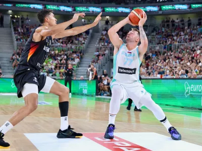 Košarka Slovenija - Nemčija Foto: Jaka Gasar
