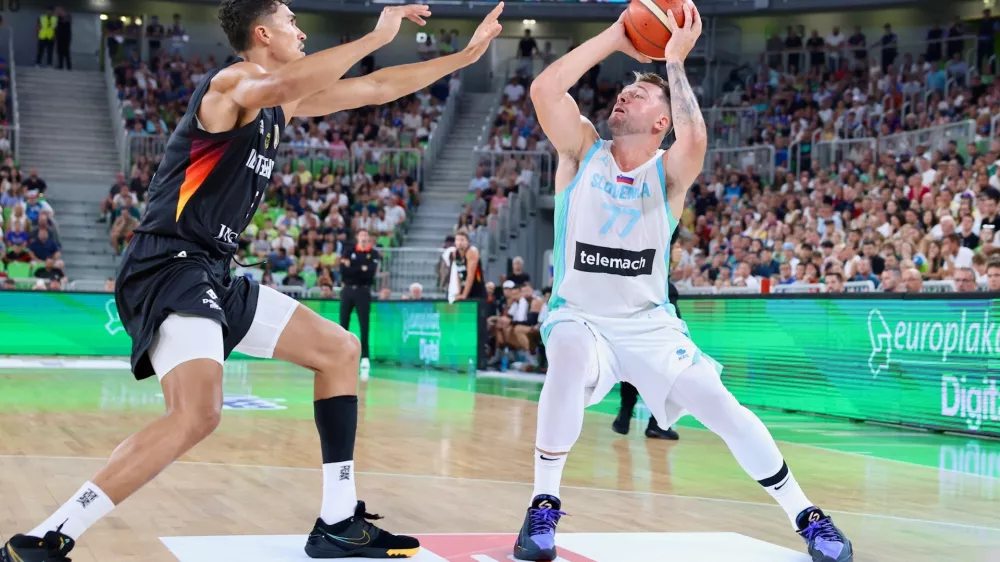 Košarka Slovenija - Nemčija Foto: Jaka Gasar