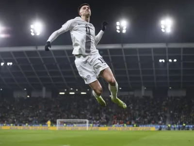 Benjamin Šeško14.11.2024 - nogomet - liga narodov Slovenija – Norveška - stadion StožiceFOTO: LUKA CJUHA