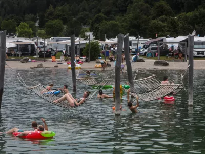  - Kamp ob Osojskem jezeru Campingbad Ossiacher See,- Osojsko jezero,- 01.08.2025. - Reportaža o turizmu na Avstrijskem Koroškem.//FOTO: Bojan Velikonja / Foto: Bojan Velikonja