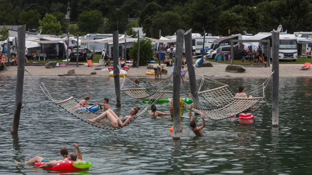  - Kamp ob Osojskem jezeru Campingbad Ossiacher See,- Osojsko jezero,- 01.08.2025. - Reportaža o turizmu na Avstrijskem Koroškem.//FOTO: Bojan Velikonja / Foto: Bojan Velikonja