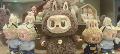 Labubuji v specializirani trgovini v Hangzhou na Kitajskem. 