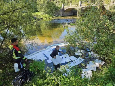 reka Unica, onesnaženje, vonj po nafti