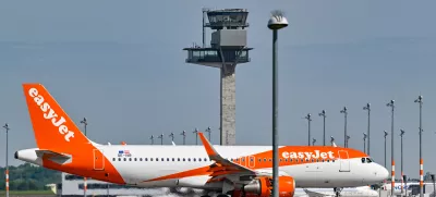 FILED - 08 May 2024, Brandenburg, Schönefeld: An Easyjet aircraft taxis at Berlin Brandenburg Airport BER. Photo: Patrick Pleul/dpa