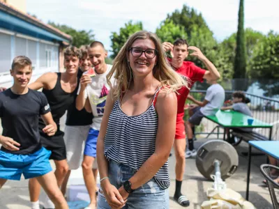 - Otroško letovišče Pacug Zveze Prijateljev Mladine,- 06.08.2025. - Reportaža o prostovoljcih v počivališčih in letoviščiha za otroke in mladino.//FOTO: Bojan Velikonja