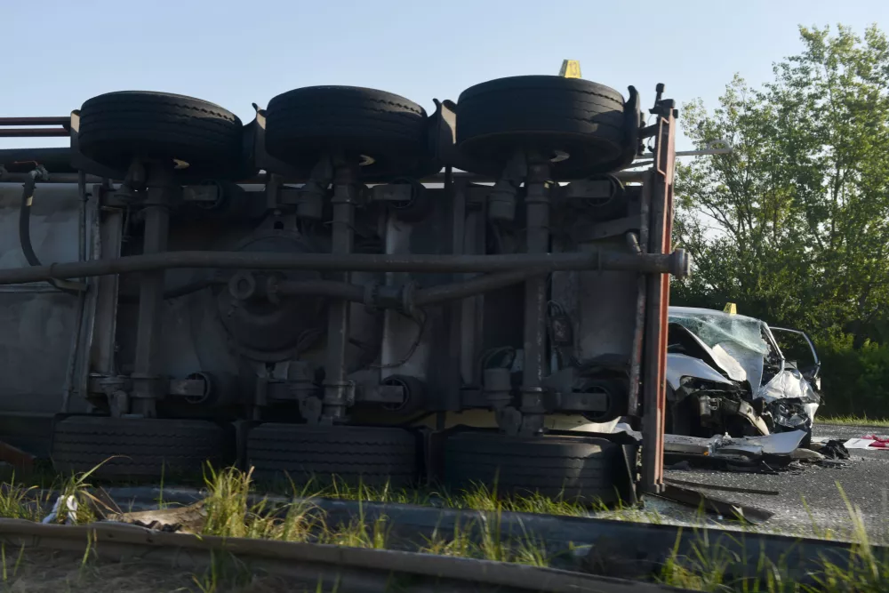 Posledice hude nesreče na hrvaški avtocesti