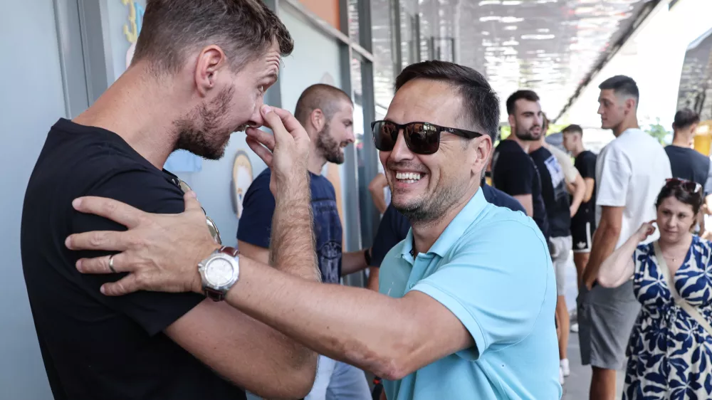 Zoran Dragič, Aleksander Sekulič- 23.07.2025 - zbor košarkarske reprezentance pred začetkom priprav na evropsko prvenstvo//FOTO: Jaka Gasar