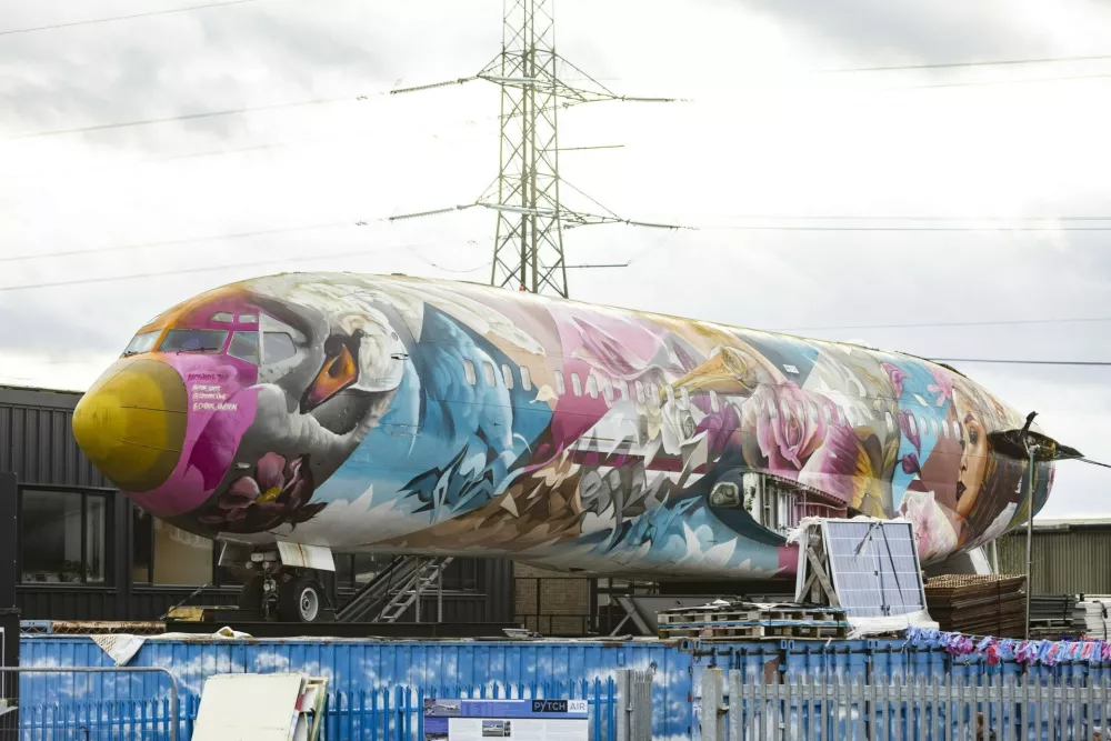 FILE PICTURE - An abandoned Boeing 727 plane once owned by Pablo Escobar transformed into the world's coolest Airbnb. A man who built the 'world's coolest Airbnb' from Pablo Escobar's plane has become embroiled in a planning row with neighbours - over its noisy parties. Johnny Palmer, 41, created the abandoned Boeing 727 plane once owned by the drugs lord to makes guests 'feel like billionaires.' He has now submitted a fresh application for a second Boeing project - this time in a bid to create the 'world's coolest office. Mr Palmer transported his initial Boeing 727 to Brislington in February 2021. Photo released 04/08/2025,Image: 1027740242, License: Rights-managed, Restrictions: Editorial use, commercial use may require additional licenses. We don't use AI to make images which could be mistaken for news photos. AI use will be clearly indicated. Supplied on condition you ensure personal data is processed in compliance with UK GDPR, Model Release: no