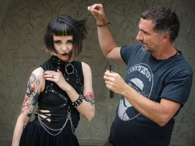 Frizer Matjaž Cej / Foto: Jernej Humar