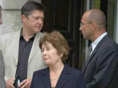 Ferenc, Spomenka Hribar, Dežman / Foto: Alenka Žavbi