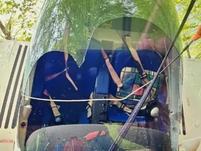 Strmoglavljenje ultralahkega letala na Mangartu. 