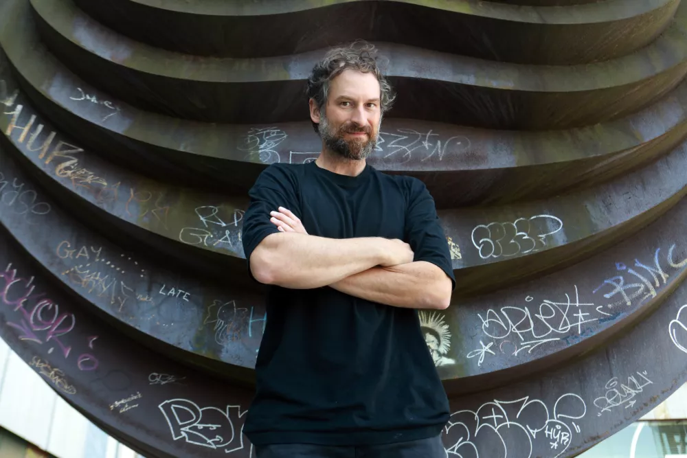 07.08.2025 -Ištvan Išt Huzjan, slikarFoto: Tomaž Skale