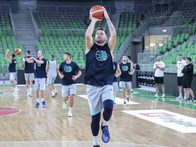 Luka Dončić- 07.08.2025 - košarka - trening moške reprezentance Slovenije//FOTO: Jaka Gasar