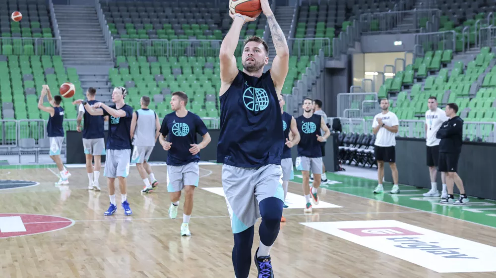 Luka Dončić- 07.08.2025 - košarka - trening moške reprezentance Slovenije//FOTO: Jaka Gasar