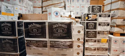 Skladišče pijače, viski jack Daniels whiskey