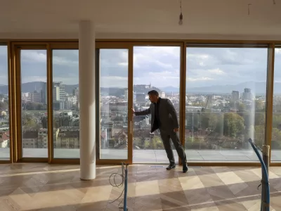 - 09.11.2023 – otvoritev - stanovanjsko poslovni kompleks Bellevue Living – luksuzna soseska ob Celovški cesti v Ljubljani - nepremičnine //FOTO: Jaka Gasar