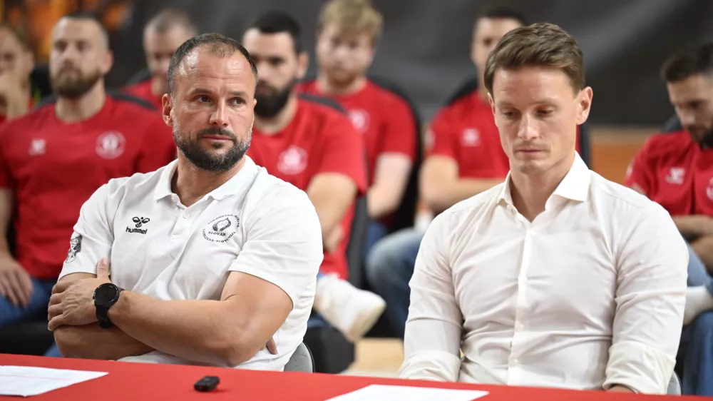 26.8.2025 Novinarska konferenca rokometnega kluba Slovan pred pričetkom sezone..FOTONik Erik Neubauer