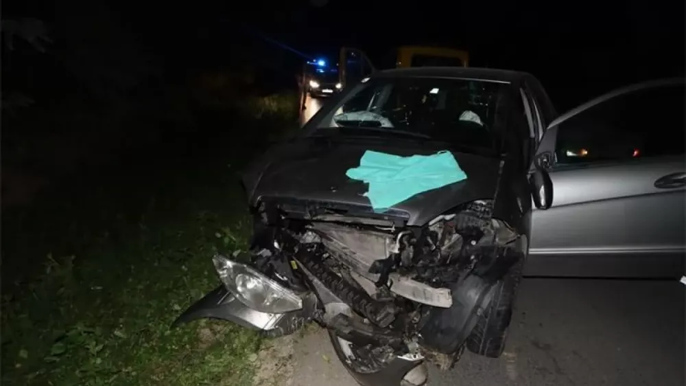 Prometna nesreča pri Bjelovarju, v kateri je umrl slovenski voznik. Foto: PU BjelovarAvgust 2025