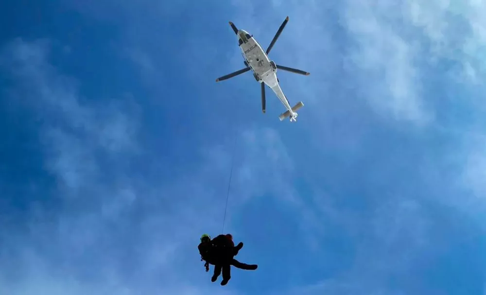 gorsko reševanje s helikopterjem