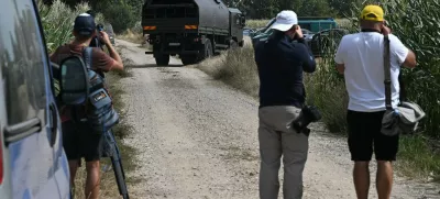 Letalnik je padel na koruzno polje v bližini vasi Osiny. Foto: Profimedia