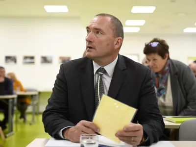 25.10. 2024 Ustanovna seja KGZS - imenovanje predsednika in ostalih organov zbornice - volitve - Kmetijsko gozdarska zbornica Slovenije. Jože Podgoršek, svetnik Foruma za kmetijstvo in podeželje SDS in novi predsednik zbornice. FOTO: Nik Erik NeubauerFOTO: Nik Erik Neubauer