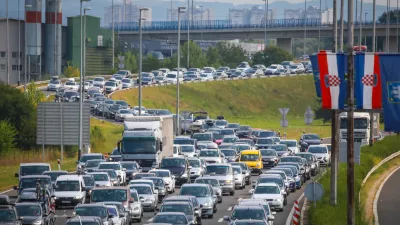 Zastoj na Hrvaškem. Slika je simbolična.