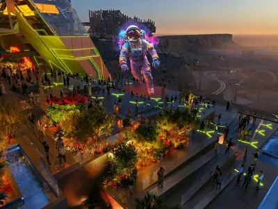 Pictures must credit: Qiddiya Investment Company Details of a performing arts concert venue with indoor and outdoor arenas have been released as part of the continually expanding Saudi Arabia tourism plan. The kingdom had previously announced the resort of Qiddiya as a hub for esports, waterparks and amusement rides plus a Formula One standard race track. It has now unveiled a first-of-its-kind cultural landmark for Saudi. The Qiddiya Performing Arts Centre is being billed as an incubator for young and budding talent from around the globe. The  centre is expected to attract more than 800,000 visitors a  year. It will be host to more than  260 indoor and outdoor performances annually.  Picture supplied by JLPPA,Image: 884946929, License: Rights-managed, Restrictions:, Model Release: no