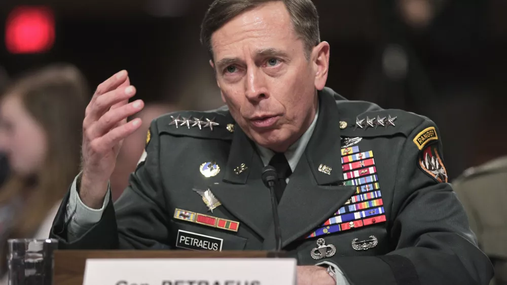 Gen. David Petraeus, commander of U.S. and NATO forces in Afghanistan, testifies on Capitol Hill in Washington, Tuesday, March 15, 2011, before the Senate Armed Services Committee hearing on the situation in Afghanistan. (AP Photo)
