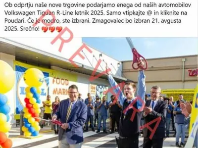 Lidl prevara Foto: Zajem zaslona