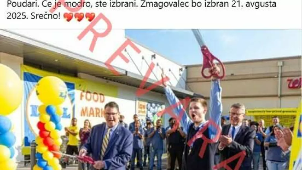 Lidl prevara Foto: Zajem zaslona
