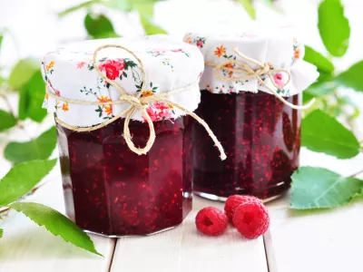 Raspberry jam, malinova marmelada/jam