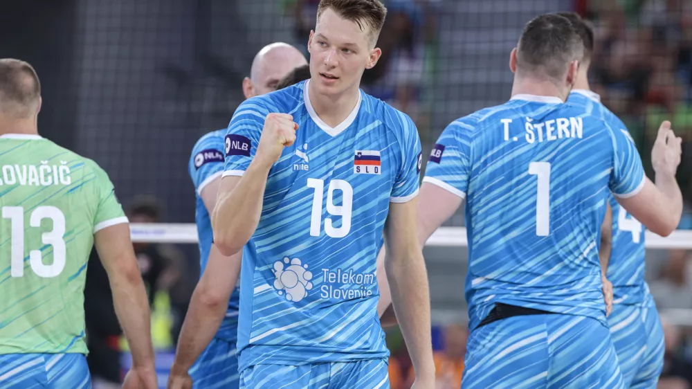 Rok Možič- 16.07.2025 - odbojka - turnir odbojkarske lige narodov - Slovenija: Kanada//FOTO: Jaka Gasar