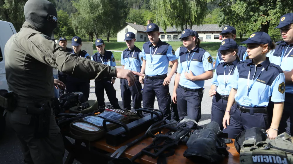 28.8.2025 - Policija - policijski kamp za srednješolceFoto: Luka Cjuha