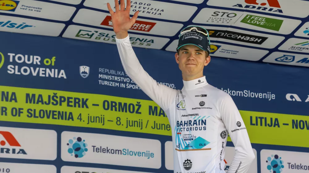 Jakob OMRZEL08.06.2025 - Kolesarska dirka po sloveniji - kolesarstvo - cilj Novo MestoFoto: Luka Cjuha