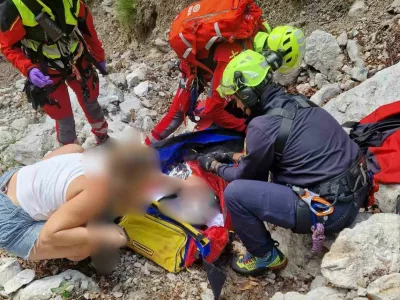 Pri sestopu z Okrešlja se je poškodoval mladoletnik. / Foto: Grs Celje