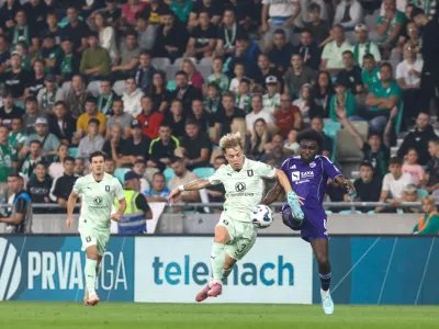 31.08.2025 - Nogomet - Stadion Stožice - derbi Olimpija Maribor Foto: Luka Cjuha  