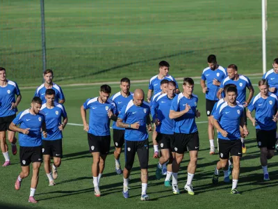 Benjamin Šeško- 01.09.2025 - nogomet - trening slovenske nogometne reprezentance, Brdo pri Kranju//FOTO: Jaka Gasar